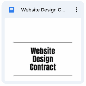 Web Desing Contract Template PM